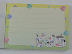 Cute Kawaii Kamio Beach Sea Shell Drink Party Mini Notepad / Memo Pad - Stationery Designer Writing Paper Collection