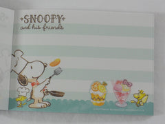 Cute Kawaii Snoopy Pastry Chef Mini Notepad / Memo Pad - Stationery Designer Writing Paper Collection