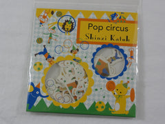 Cute Kawaii Pop Circus Flake Stickers Sack - Shinzi Katoh Japan - for Journal Agenda Planner Scrapbooking Craft