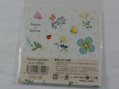 Cute Kawaii Flower Garden Flake Stickers Sack - Shinzi Katoh Japan - for Journal Agenda Planner Scrapbooking Craft