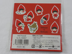Cute Kawaii Red Riding Hood Fairy Tale Flake Stickers Sack - Shinzi Katoh Japan - for Journal Agenda Planner Scrapbooking Craft