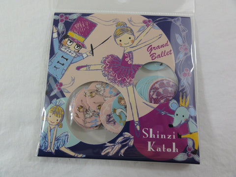 Cute Kawaii Ballet Ballerina Flake Stickers Sack A - Shinzi Katoh Japan - for Journal Agenda Planner Scrapbooking Craft