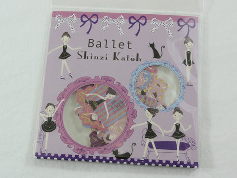 Cute Kawaii Ballet Ballerina Flake Stickers Sack D - Shinzi Katoh Japan - for Journal Agenda Planner Scrapbooking Craft
