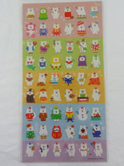Cute Kawaii Mind Wave Bear of Every Season Sticker Sheet - for Journal Planner Craft
