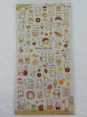 Cute Kawaii Mindwave Honey Cafe Bear Sticker Sheet - for Journal Planner Craft Penpal Gift