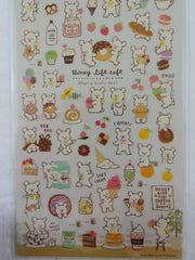 Cute Kawaii Mindwave Honey Cafe Bear Sticker Sheet - for Journal Planner Craft Penpal Gift