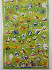 Cute Kawaii Mindwave Soccer Fun Dogs Sticker Sheet - for Journal Planner Craft Penpal Gift