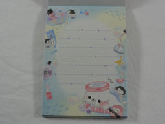 Cute Kawaii Crux Shombori Azarashi Seal Penguin Friends Mini Notepad / Memo Pad - D - Stationery Designer Paper Collection