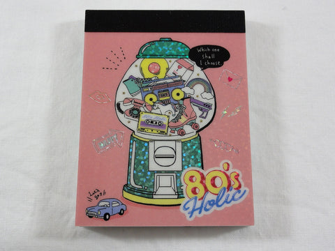 Cute Kawaii Crux 80's Holic Music Fun Gumball Mini Notepad / Memo Pad - Stationery Designer Paper Collection