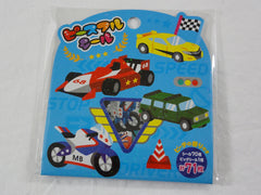 Cute Kawaii Mind Wave Champion Race Car Motorcycle Fire Truck Boy Flake Stickers Sack - for Journal Agenda Planner Scrapbooking Craft