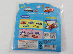 Cute Kawaii Mind Wave Champion Race Car Motorcycle Fire Truck Boy Flake Stickers Sack - for Journal Agenda Planner Scrapbooking Craft
