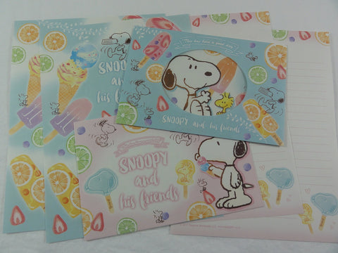 Peanuts Snoopy Letter Sets Stationery Paper - 2017 Popsicle - Stationery Writing Paper Envelope