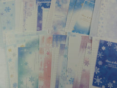Cute Kawaii Winter Snow theme Letter Paper + Envelope Theme Set