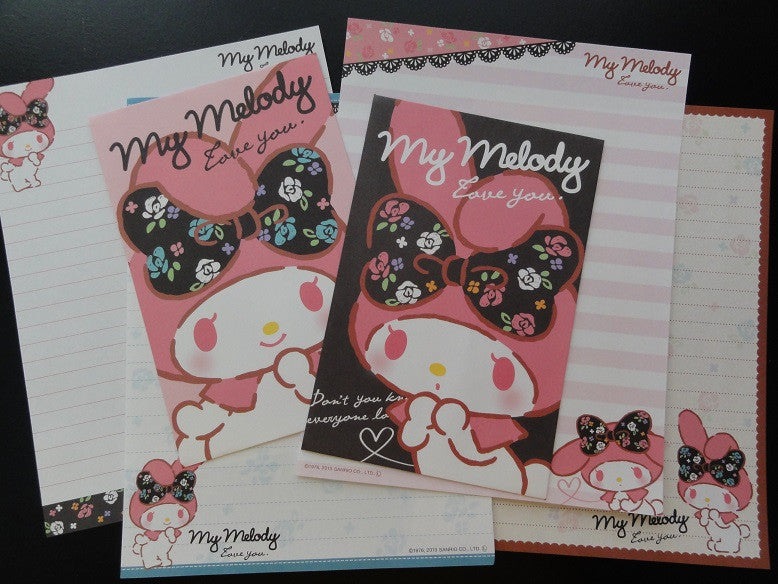 Sanrio My Melody Rose Ribbon Letter Sets