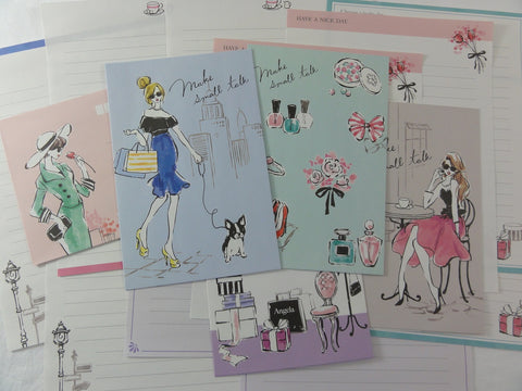 Mind Wave Girls Small Talk Letter Sets - Stationery Writing Paper Envelope Penpal