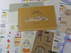 Cute Kawaii Hedgehog Letter Writing Paper + Envelope Stationery Theme Set