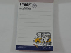 Cute Kawaii Snoopy Food Truck Reading Mini Notepad / Memo Pad - Stationery Design Writing Collection
