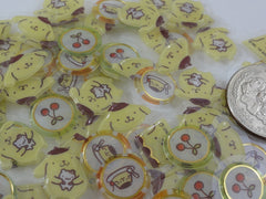 Cute Kawaii Candy Drop Style Flake Stickers Sack - Pom Pom Purin - for Journal Planner Agenda Craft Scrapbook Collectible Sanrio
