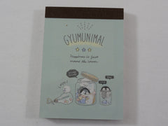 Cute Kawaii Crux Gyumunimal Bear Hedgehog Seal Penguin Friend Mini Notepad / Memo Pad - Stationery Design Writing Collection
