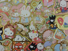 Cute Kawaii Sanrio Characters Hello Kitty My Melody Little Twin Stars Cinnamoroll Pochacco Badtz Maru Flake Sack Stickers - 60 pcs - 2018