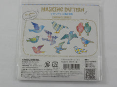 Cute Kawaii Kamio Birds Flake Stickers Sack - Collectible - for Journal Planner Agenda Craft Scrapbook DIY Art