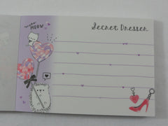 Cute Kawaii Crux Hedgehog Secret Dresser Mini Notepad / Memo Pad - Stationery Designer Paper Collection