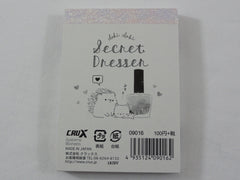 Cute Kawaii Crux Hedgehog Secret Dresser Mini Notepad / Memo Pad - Stationery Designer Paper Collection