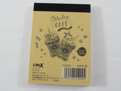 Cute Kawaii Crux Melty Cafe Coffee Drink Mini Notepad / Memo Pad - D - Stationery Designer Paper Collection