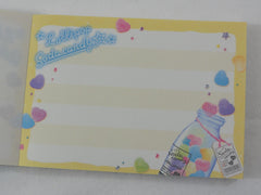 Cute Kawaii Crux Heart Soday Candy Drink Mini Notepad / Memo Pad - Stationery Designer Paper Collection