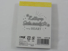 Cute Kawaii Crux Heart Soday Candy Drink Mini Notepad / Memo Pad - Stationery Designer Paper Collection