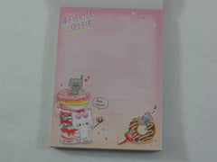 Cute Kawaii Q-lia  Sweet Strawberry Pink Soda Drink Donut Mini Notepad / Memo Pad - Stationery Designer Writing Paper Collection