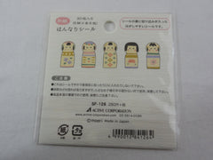 Cute Kawaii Kokeshi Doll Flake Stickers Sack - Collectible - for Journal Planner Agenda Craft Scrapbook DIY Art