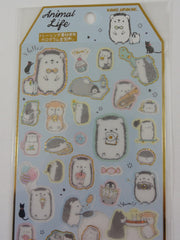 Cute Kawaii Kamio Hedgehog Sticker Sheet - for Journal Planner Craft