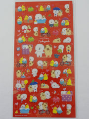 Cute Kawaii Mind Wave Dog and Bird Sticker Sheet - for Journal Planner Craft