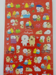 Cute Kawaii Mind Wave Dog and Bird Sticker Sheet - for Journal Planner Craft