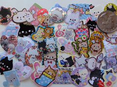 z Cat Kitten Kitty theme Flake Stickers - 40 pcs
