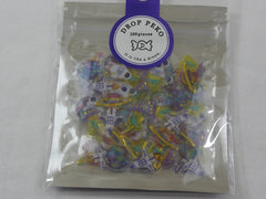 Cute Kawaii Crux Candy Drop Style Flake Stickers Sack - Outer Space Alien Star - for Journal Planner Agenda Craft Scrapbook