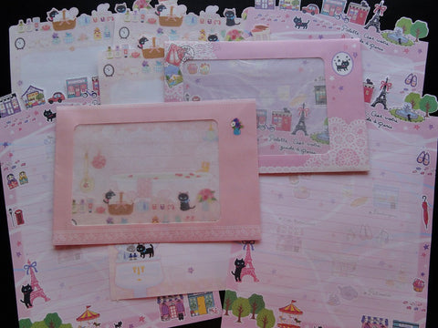 z San-X Palette Paris Street Cat Letter Sets
