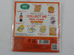 Cute Kawaii Kamio Pizza Popcorn Gummy Bear Soda Flake Stickers Sack - Collectible - for Journal Planner Agenda Craft Scrapbook DIY Art