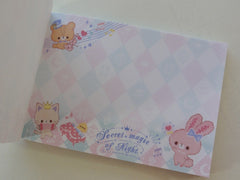 Kawaii Cute Q-Lia Secret Magic of Night Sky Stars Animals Mini Notepad / Memo Pad