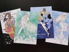 Cute Kawaii Japan Girl Kimono Anime Manga Postcards - B