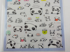 Cute Kawaii San-X Tarepanda Panda Sticker Sheet 2018 - for Planner Journal Scrapbook Craft