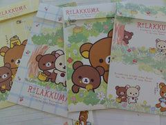 Cute Kawaii San-X Rilakkuma Bear Koguma Chan Panda Honey Forest Green Letter Sets