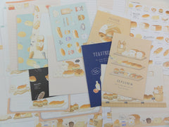 Cute Kawaii Bread Bakery Letter Writing Paper + Envelope Stationery Theme Set