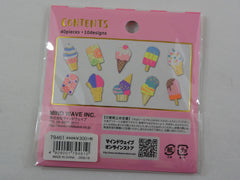 Cute Kawaii Mind Wave Market Series - Neon Pink - Ice Cream Flake Stickers Sack - for Journal Agenda Planner Scrapbooking Craft