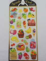 Cute Kawaii Mind Wave Weekend Market Series - Fruit Harvest Sticker Sheet - for Journal Planner Craft