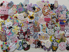 Cute Kawaii Rabbit Bunnies Flake Stickers - 70 pcs