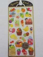 Cute Kawaii Mind Wave Weekend Market Series - Fruit Harvest Sticker Sheet - for Journal Planner Craft