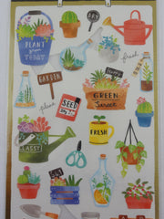 Cute Kawaii Mind Wave Weekend Market Series - Plant and Flower Sticker Sheet - for Journal Planner Craft