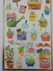 Cute Kawaii Mind Wave Weekend Market Series - Plant and Flower Sticker Sheet - for Journal Planner Craft